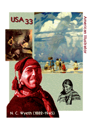 [Art Stamp: N.C. Wyeth]